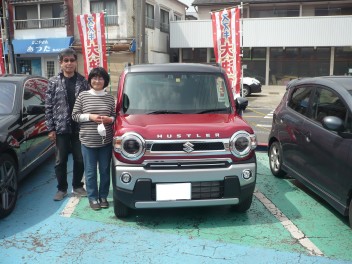 新車ハスラー納車です。